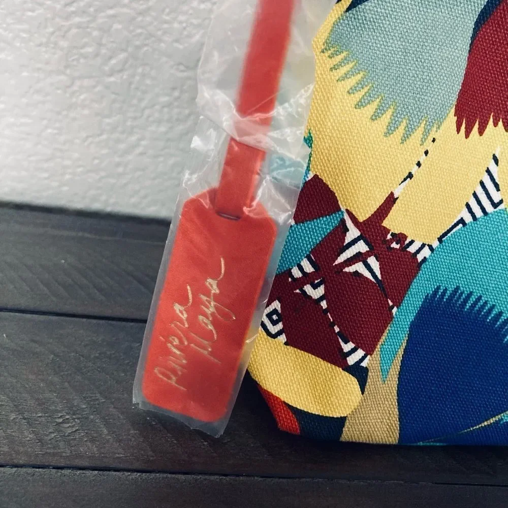 Estée Lauder Riviera Maya Tropical Print Cosmetic Makeup Bag Zipper Pouch